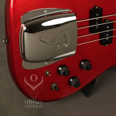 1980's Fender Contemporary Power Jazz Bass Special MIJ Candy Apple Red image 14
