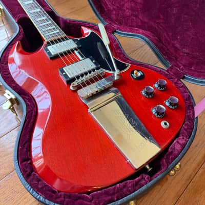 2009 Gibson Custom Shop Les Paul SG Standard ‘61 Reissue - Faded Cherry Red image 1