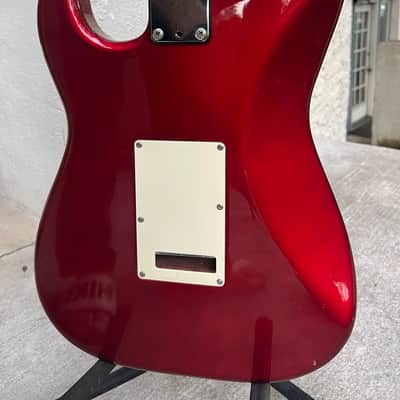 1987 Fender Made in Japan Stratocaster Kahler tremolo- Red Sparkle image 16