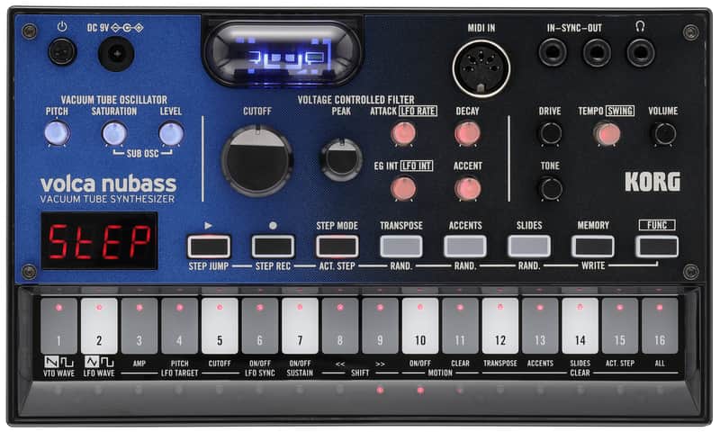 Korg Volca Nubass Vacuum Tube Synthesizer - Mint, Open Box image 1