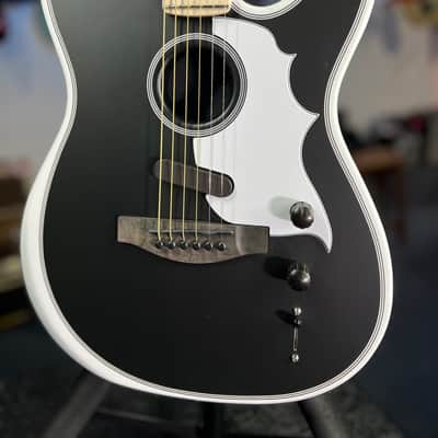 Fender Limited-edition Jack White Triplesonic Acoustasonic Telecaster - Blacktop Arctic White GET PLEK'D! 145 image 4