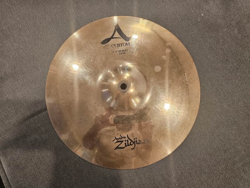Zildjian 13" A Custom Hi-Hat Cymbal (Top) image 1