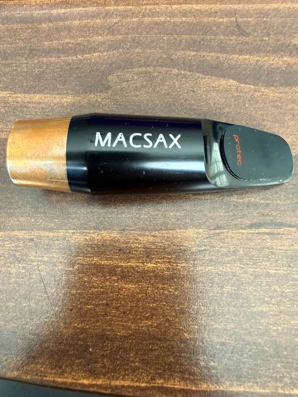 MACSAX Lotus Alto Saxophone Mouthpiece 2020's - Hard Rubber w/ Copper Ring image 1