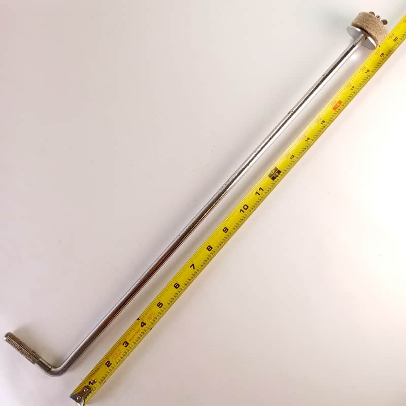 Straight Knurling 3/8x2.75"x20"Cymbal L-Arm Rod Chrome Bass Drum Mount Holder US image 1