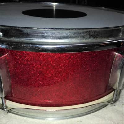 Crown Snare 6 lug 14" x 5 1/2" 1960's Sparkle Red image 7