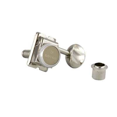 SD91 Vintage Magnum Lock Traditional Tuners 6 In Line 15:1 Gear Ratio-Nickel, Left Handed image 3