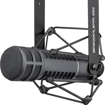Electro-Voice RE20-BLACK Dynamic Broadcast Announcer Microphone for Podcasting, Sound Engineering, and Music Production (Black) (Shock-mount not included) image 4