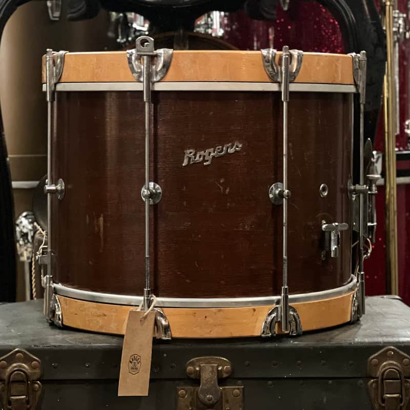 VINTAGE 1960's Rogers 10x14 Newport Marcher in Natural Mahogany image 1