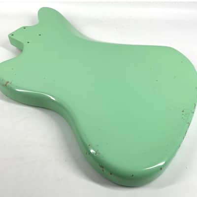 MJT Ultralight Jazzmaster Body 4lbs!! Alder 2025 - Aged Nitro Surf Green image 8
