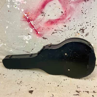 1960's Gibson Byrdland or ES-350T Thinline Guitar Case-Black Pebble-1960-1968 Vintage 17.5" Lower Bout image 10