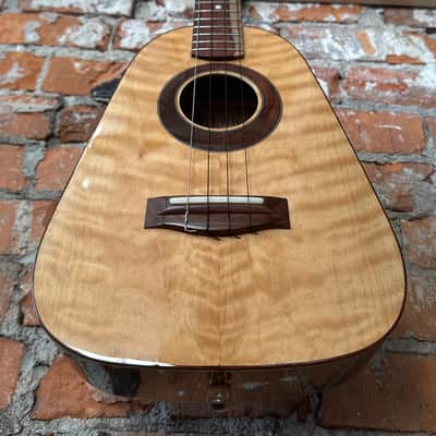 Luis Pilarte Custom Port Orford Cedar/Cocobolo Pineapple Tenor Ukulele with Reunion Blu es Structured Gig Bag 2025 - Gloss image 9