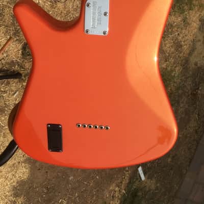 Ernie Ball Music Man Albert Lee SSS- Birdseye Maple- Pearl Orange-Hardcase image 20