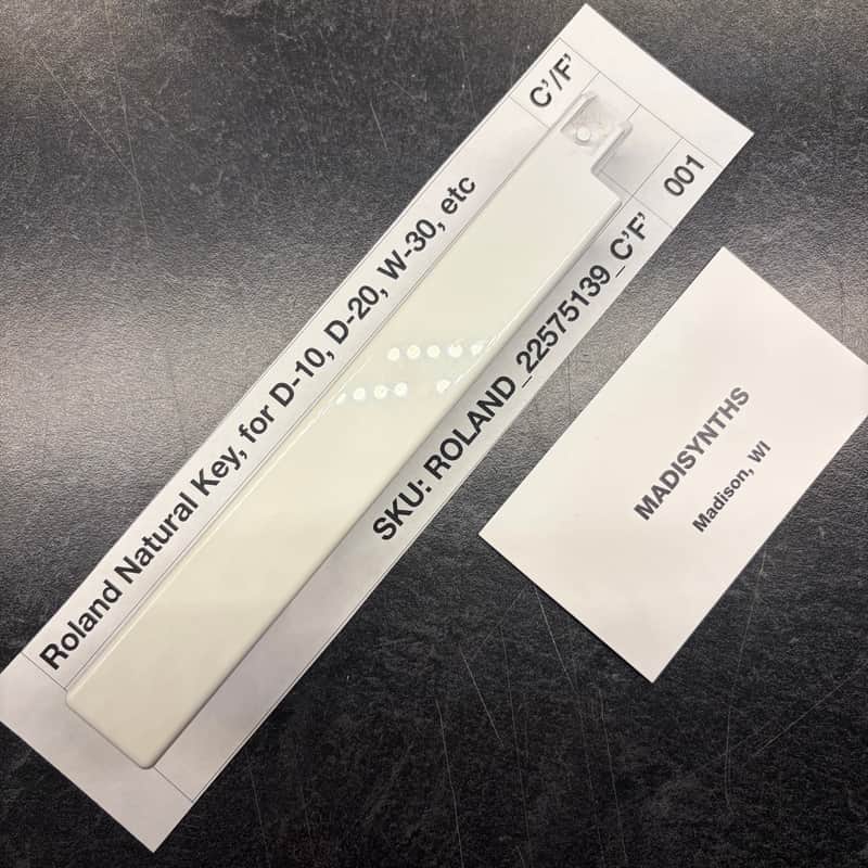 ORIGINAL Roland Replacement ***TOP** C/F Key, Unweighted (22575139) for Juno-1, D-10/20, HS-10, W-30, etc image 1