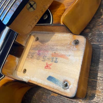 Fender Telecaster '52 Reissue Vintage FujiGen E-Serial 1988 Charcoal Burst w/ Hardcase image 9