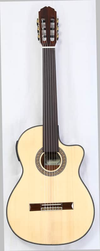 Agile Renaissance 6 String Fretless 625 Classical EQ CUT Classical Acoustic / Electric Guitar image 1