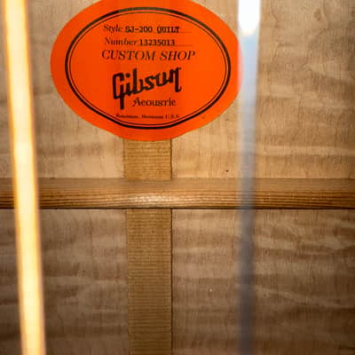 Gibson SJ-200 Quilt Custom Shop 2015 - Autumn burst image 8
