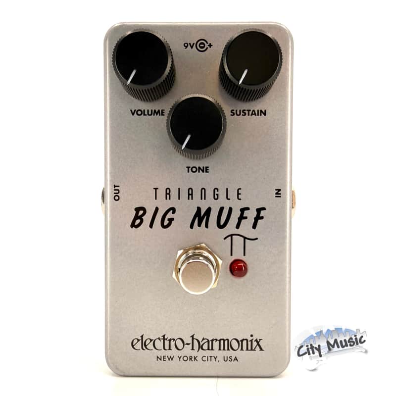 Used Electro-Harmonix EHX Triangle Big Muff Pi Fuzz Distortion Sustainer Guitar Effects Pedal ♪ image 1