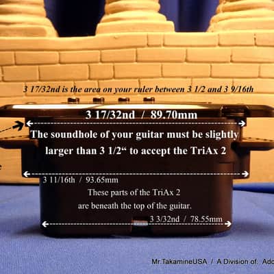 Takamine TRI-AX 2 Acoustic Guitar Pickup CTP1 CTP2 CTP3 CT4DX Modified L R Baggs M80 image 18