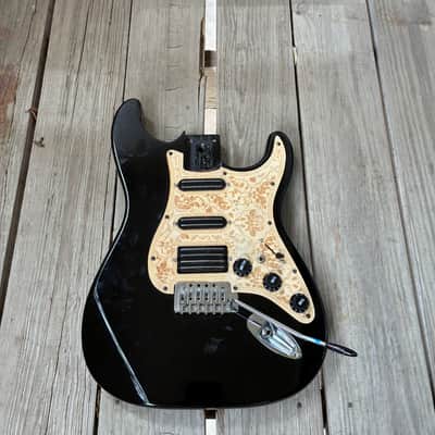 N/A Brand unbranded loaded fender squier Stratocaster Strat body project - Rail pickups Black image 5