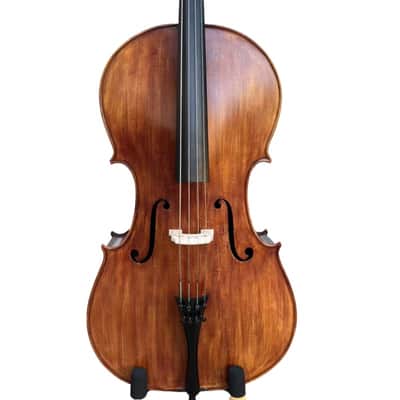 Rare Bird's eye Wood Full size Cello 4/4. hand Carved,Good Sound, Master sound image 3