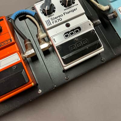 DOD FX-105 Powered DOD FX-100 pedalboard complete with Five DOD FX pedals 1980's - Black image 3