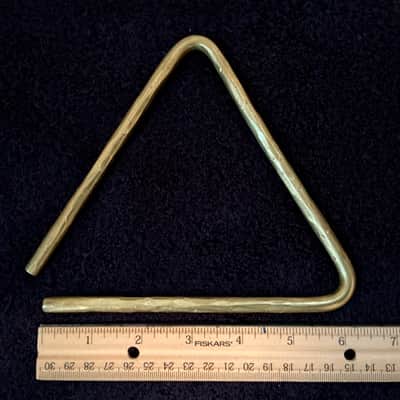 Custom Hammered C260 Brass Alloy Triangles (sound file) image 4