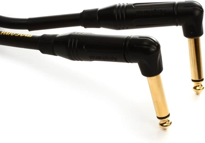 Used Mogami Gold Instrument Cable .5' Dual Right Angle image 1
