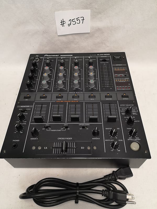 Pioneer DJM-500 4 Channel Dj Mixer #2557 Good Used Working