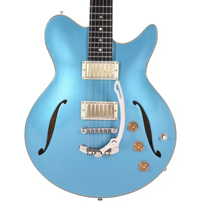 Eastman Romeo LA Thinline Semi-Hollow Electric Guitar - Celestine Blue for sale