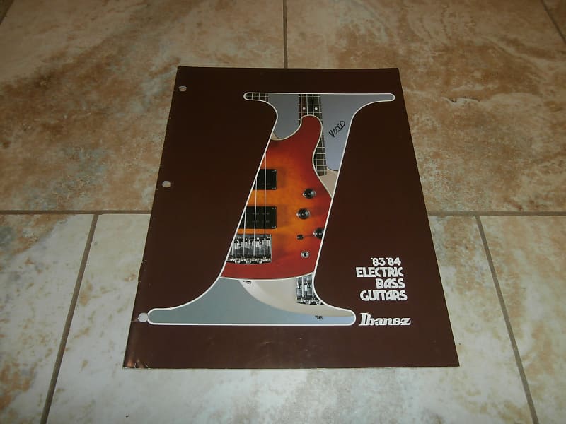 Vintage 1983/1984 Ibanez Electric Bass Guitars Catalog! Rare, Reverb