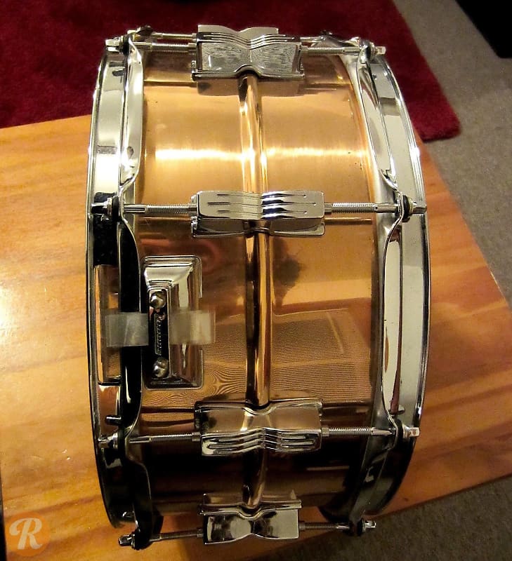 Ludwig 6.5x14" LM306 Rocker Bronze Snare Drum image 5