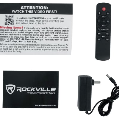 Rockville RockNGo 800 10" Portable Bluetooth Speaker w/LED+Wireless Microphones image 3