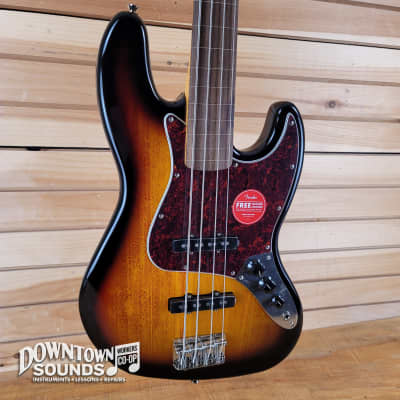 Squier Classic Vibe 60s Jazz Bass - Fretless, 3-Color Sunburst image 1