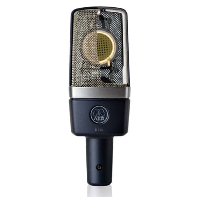 AKG C214 Studio Condenser Microphone Recording Mic w/Case & Shock Mount 20dB Pad image 3