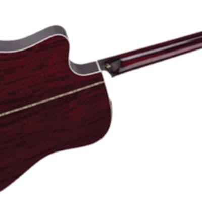 Takamine JJ325SRC John Jorgenson Acoustic-Electric Guitar, Red Stain w/ Case image 3