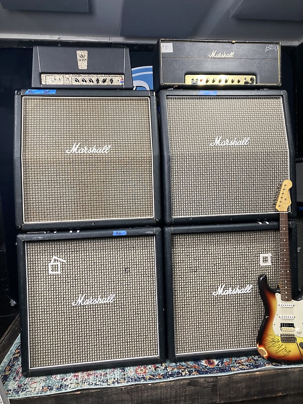 Marshall, 3 Monkeys Brad Whitford's Aerosmith Complete Double Stack Stage Amp Rig (#1) 1974, 1990s, 2010 image 1
