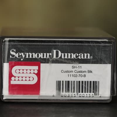 Seymour Duncan SH-11 Custom Custom Black Humbucker Guitar Pickup Bridge image 3