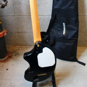 Fernandes Nomad Travel Guitar Built in Speaker 1990's Black Gold image 13