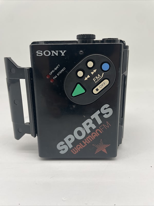 Sony Walkman Sport FM WM-F5 Portable Cassette Player Radio Black *WORKS  READ*