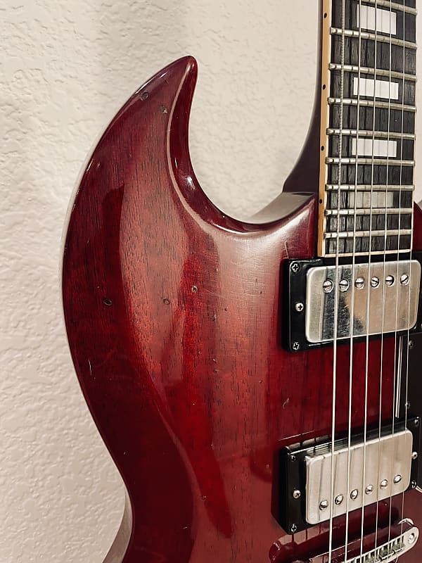 【希少】Aria Pro Ⅱ SL-420 SGタイプ エレキギター Aria Pro II アリアプロ2 SL-420 ウォルナット SGタイプ エレキ