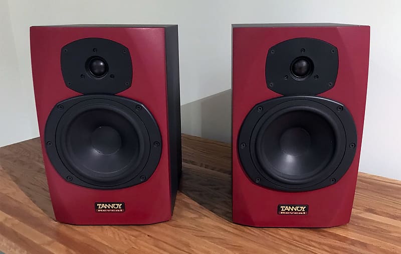 Tannoy Reveal Near-Field Studio Monitor Speakers Red | Reverb