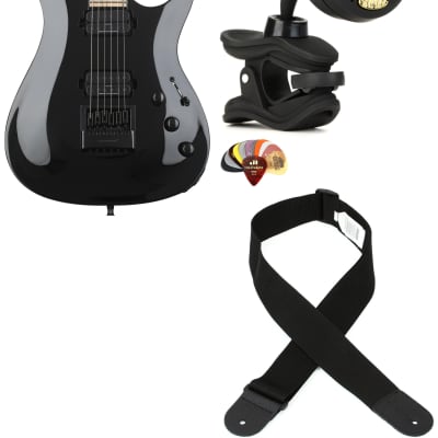 B.C. Rich Shredzilla Prophecy Archtop Electric Guitar with EverTune - Black  Bundle with Snark ST-8 Super Tight Chromatic Tuner... (4 Items) for sale