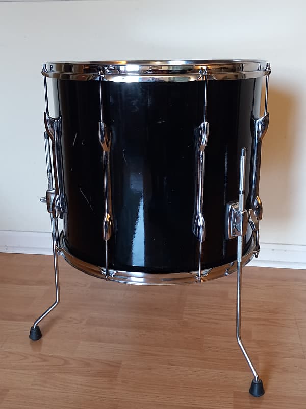 Premier 18" Floor Tom 90's 2000's Black Reverb
