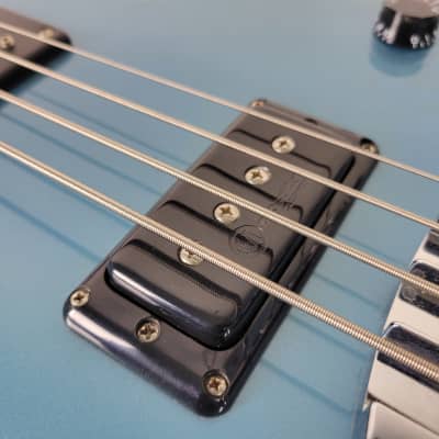 2011 Gibson Les Paul Junior DC Bass - Pelham Blue Modified image 16