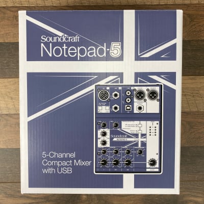 Soundcraft Notepad-5 5 Channel Compact Studio or Podcast Mixer w/ USB Interface image 6