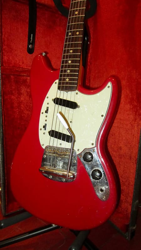 1968 Fender Mustang Red w/ Original Hard Case image 1