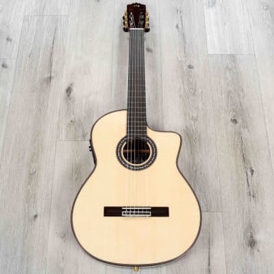 Cordoba GK Pro Negra Nylon String Acoustic Classical Guitar, Solid Spruce Top image 3