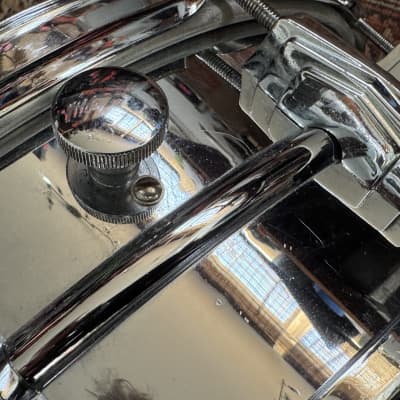 Ludwig - 14x5" Supraphonic, Trans Badge Snare Drum 1958-1959 - Chrome Over Brass. Stunning! image 21