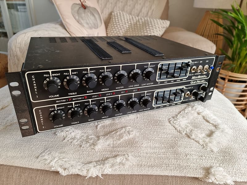 ランペイジ Mesa Boogie Quad Preamp Mesa Boogie Quad Preamp with FU-2A Footswitch 1980s | Reverb