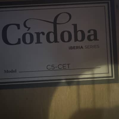Cordoba Cordoba C5-CET Classical with Electronics 2022 - Natural Gloss image 3